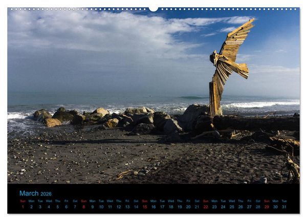 Produktbild: New Zealand - A bicycle adventure (High Quality Premium Wall Calendar 2026 DIN A2 landscape),CALVENDO 12 Month Wall Calendar