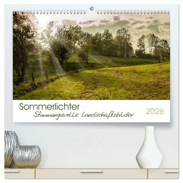 Produktbild: Sommerlichter - Stimmungsvolle Landschaftsbilder (hochwertiger Premium Wandkalender 2026 DIN A2 quer), Kunstdruck in Hochglanz