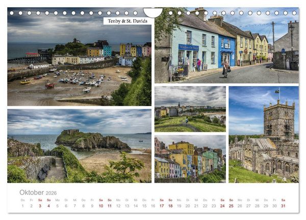Produktbild: Erlesene Ansichten Britanniens (Wandkalender 2026 DIN A4 quer), CALVENDO Monatskalender