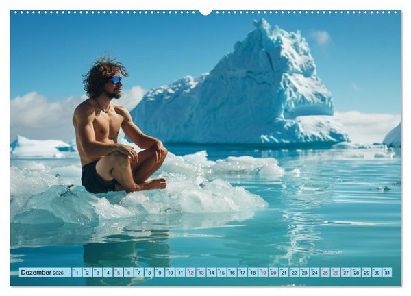 Produktbild: Eisbaden (Wandkalender 2026 DIN A2 quer), CALVENDO Monatskalender
