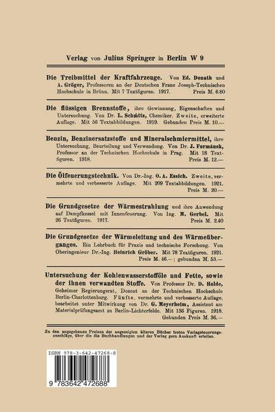 Produktbild: Die wirtschaftliche Bedeutung der fl&uuml;ssigen Treibstoffe