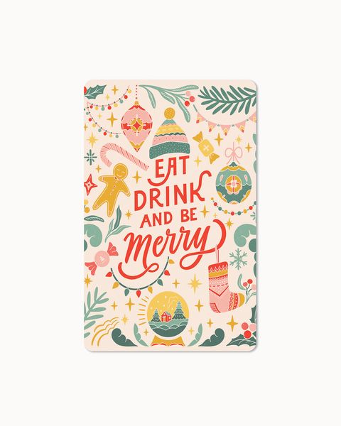 Produktbild: Lunacard Postkarte *Eat drink and be merry