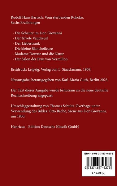 Produktbild: Vom sterbenden Rokoko