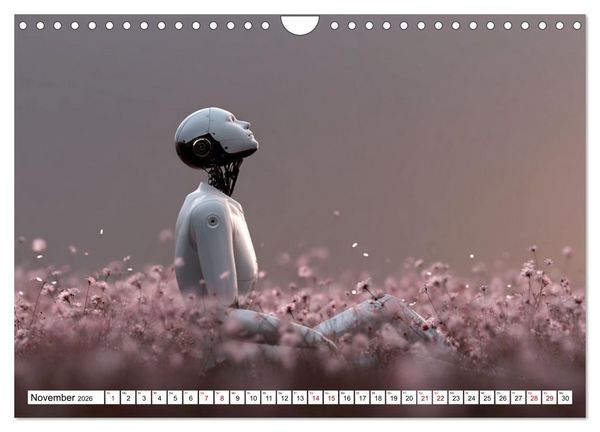 Produktbild: Roboter &ndash; Technik, Poesie und ein Hauch Magie (Wandkalender 2026 DIN A4 quer), CALVENDO Monatskalender