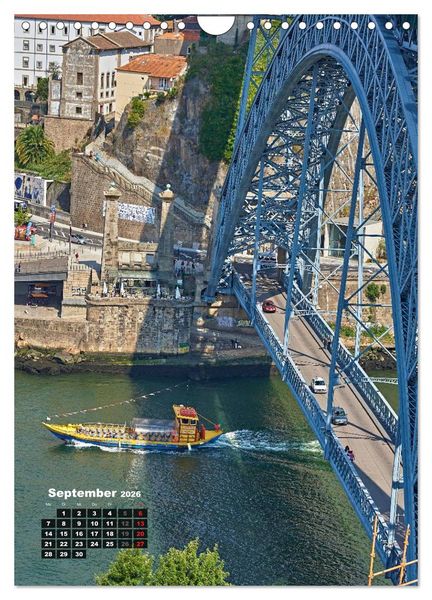 Produktbild: Porto Tag und Nacht (Wandkalender 2026 DIN A4 hoch), CALVENDO Monatskalender