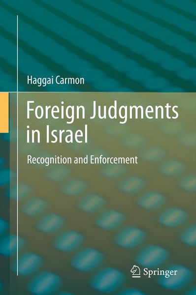 Produktbild: Foreign Judgments in Israel