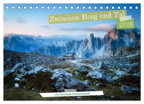 Produktbild: Zwischen Berg und Tal (Tischkalender 2026 DIN A5 quer), CALVENDO Monatskalender
