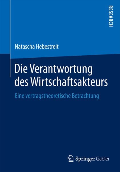 Produktbild: Die Verantwortung des Wirtschaftsakteurs