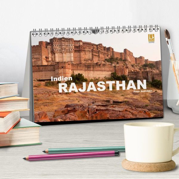 Produktbild: Indien - Rajasthan (Tischkalender 2026 DIN A5 quer), CALVENDO Monatskalender