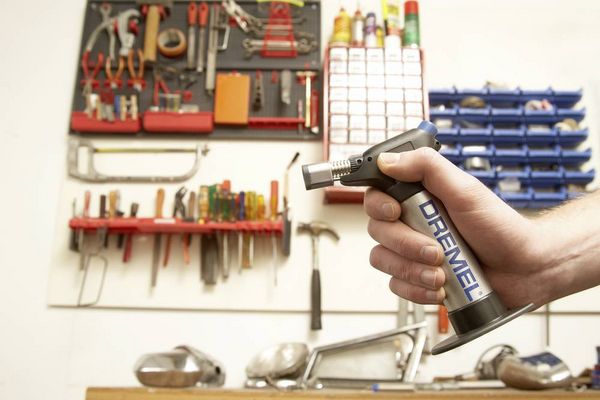 Produktbild: Dremel 2200-5 Versaflame Gasl&ouml;t-Set Hei&szlig;gasd&uuml;se, L&ouml;tspitze 550 - 1200 &deg;C inkl. Piezoz&uuml;nder