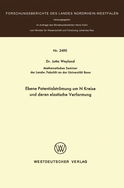 Produktbild: Ebene Potentialstr&ouml;mung um N Kreise und deren elastische Verformung