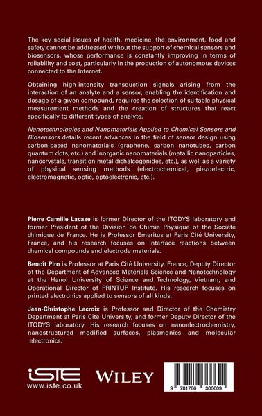 Produktbild: Nanotechnologies and Nanomaterials Applied to Chemical Sensors and Biosensors