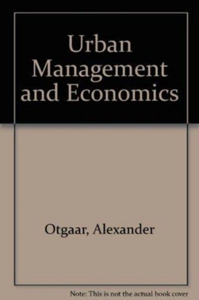 Produktbild: Urban Management and Economics