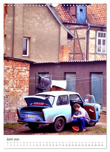 Produktbild: Auto-Land DDR - Trabant und Wartburg (Wandkalender 2026 DIN A3 hoch), CALVENDO Monatskalender