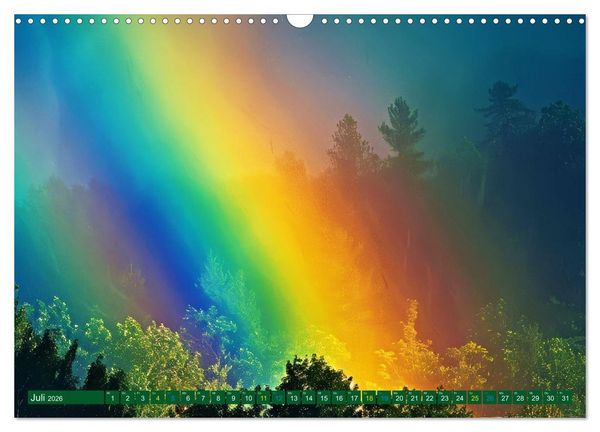 Produktbild: Himmlische Farbspiele - Regenbogen (Wandkalender 2026 DIN A3 quer), CALVENDO Monatskalender