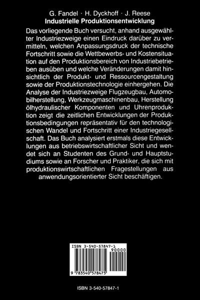 Produktbild: Industrielle Produktionsentwicklung