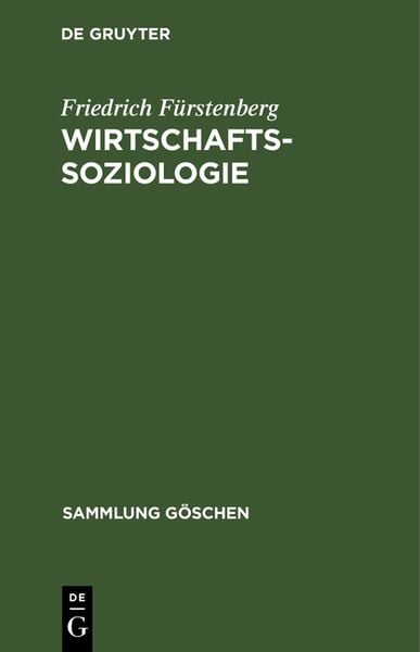 Produktbild: Wirtschaftssoziologie