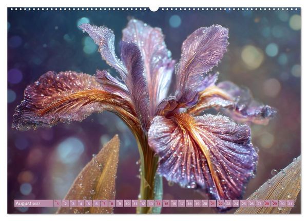 Produktbild: Luminous Garden. Wo Biologie und KI verschmelzen (hochwertiger Premium Wandkalender 2027 DIN A2 quer), Kunstdruck in Hochglanz
