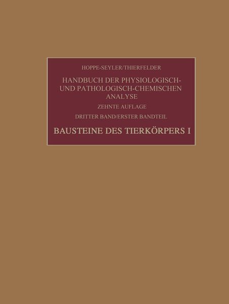 Produktbild: Bausteine des Tierk&ouml;rpers I