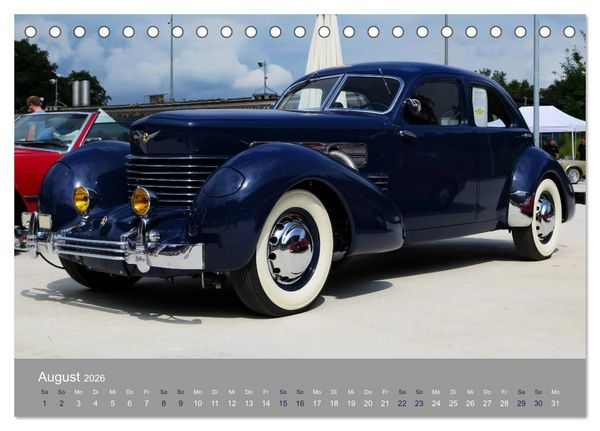Produktbild: US-Strassenkreuzer (Tischkalender 2026 DIN A5 quer), CALVENDO Monatskalender