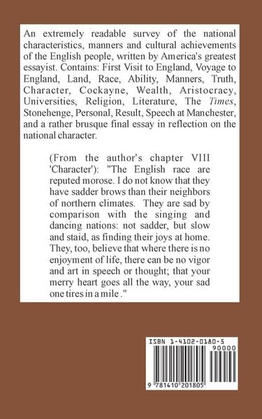 Produktbild: English Traits