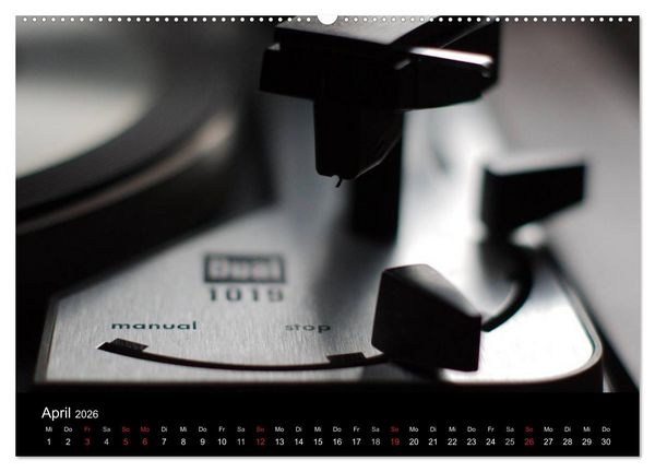Produktbild: Vintage Turntables Made In Schwarzwald (hochwertiger Premium Wandkalender 2026 DIN A2 quer), Kunstdruck in Hochglanz