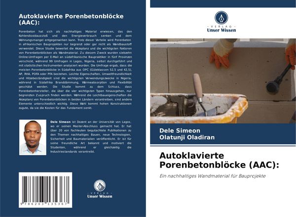 Autoklavierte Porenbetonblöcke (AAC):, Taschenbuch von Dele Simeon , Olatunji Oladiran, Verlag Unser Wissen, 9786203135367