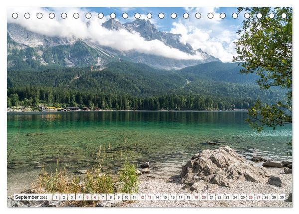 Produktbild: Bayerns sch&ouml;nste Seen (Tischkalender 2026 DIN A5 quer), CALVENDO Monatskalender