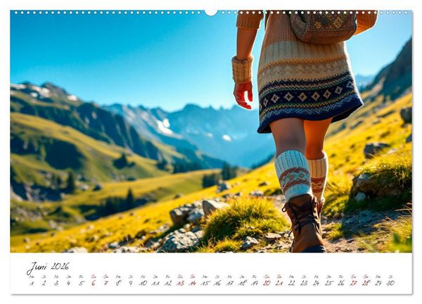 Produktbild: Wir lieben Wolle und Gem&uuml;tlichkeit (Wandkalender 2026 DIN A2 quer), CALVENDO Monatskalender