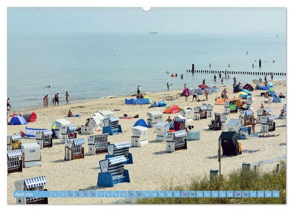 Produktbild: Gr&uuml;&szlig;e von Usedom (Wandkalender 2026 DIN A2 quer), CALVENDO Monatskalender