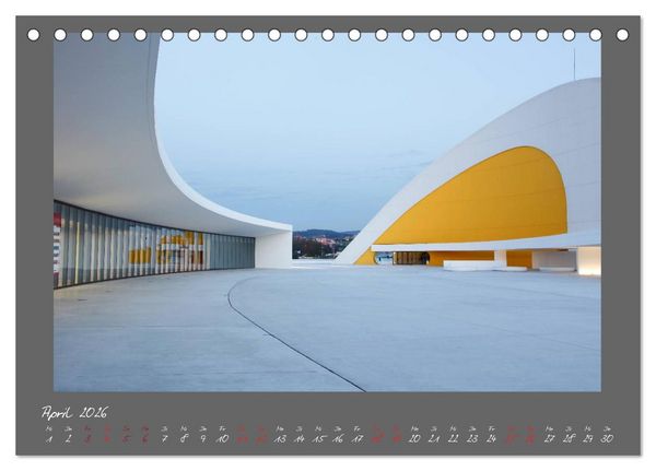 Produktbild: Moderne Architektur - Oscar Niemeyer Kulturzentrum (Tischkalender 2026 DIN A5 quer), CALVENDO Monatskalender