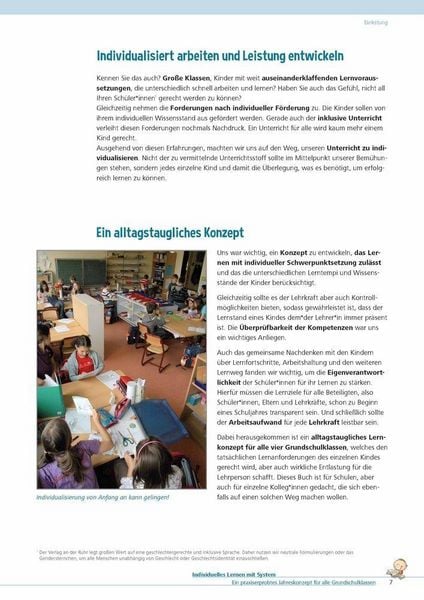 Produktbild: Individuelles Lernen mit System, aktualisierte, &uuml;berarbeitete Neuauflage