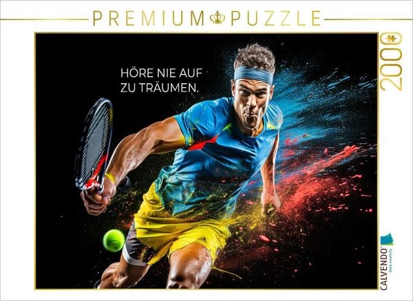 CALVENDO Puzzle Ein Motiv aus dem Kalender Tennis und Motivation | 2000 Teile Lege-Größe 90x67cm Foto-Puzzle für glückliche Stunden