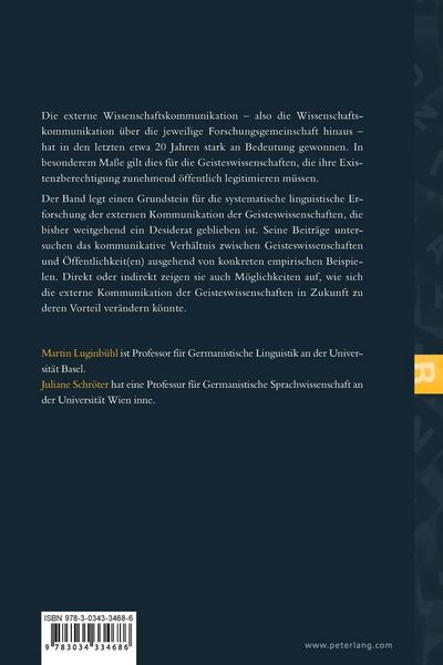 Produktbild: Geisteswissenschaften und &Ouml;ffentlichkeit &ndash; linguistisch betrachtet
