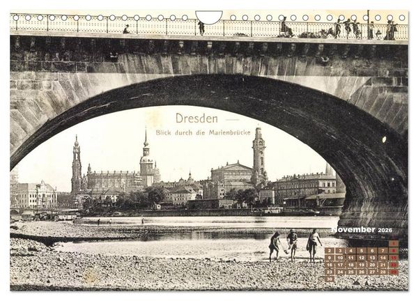 Produktbild: Souvenirs aus Dresden &ndash; Die Stadt auf historischen Karten (Wandkalender 2026 DIN A4 quer), CALVENDO Monatskalender