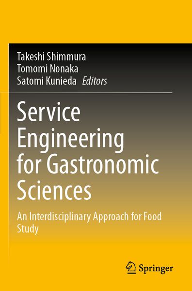 Produktbild: Service Engineering for Gastronomic Sciences