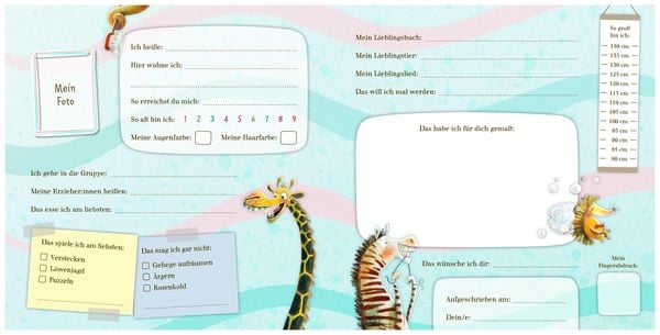Produktbild: Mein gro&szlig;es Zoo Kindergarten-Freundebuch