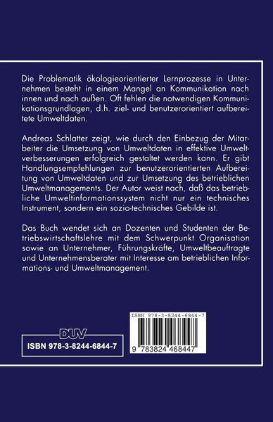 Produktbild: Umwelt-Dialog in Unternehmen