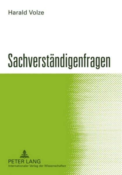Produktbild: Sachverst&auml;ndigenfragen