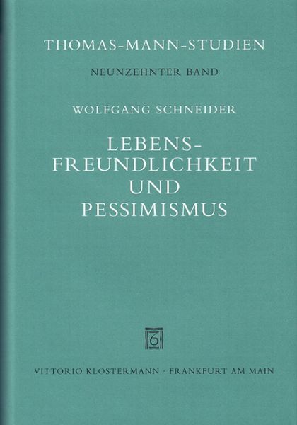 Produktbild: Lebensfreundlichkeit und Pessimismus