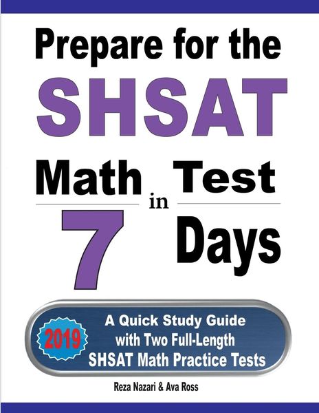 Produktbild: Prepare for the SHSAT Math Test in 7 Days
