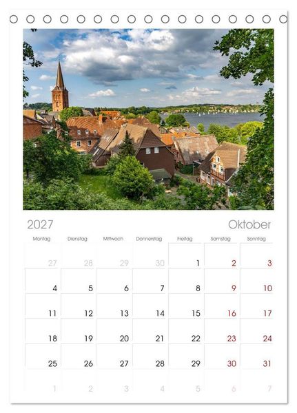 Produktbild: Tischplaner 2027 - Deutschlands sch&ouml;nste Altst&auml;dte - Schleswig-Holstein (A5 Tischkalender zum Aufstellen) CALVENDO