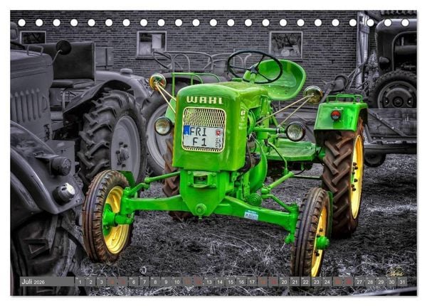 Produktbild: Traktoren - Oldtimer (Tischkalender 2026 DIN A5 quer), CALVENDO Monatskalender
