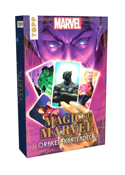 Magic of MARVEL Orakel-Kartendeck. Ein Blick in die Zukunft mit den Original MARVEL-Superhelden wie Spider-Man, Deadpool oder Wolverine, Gebundene