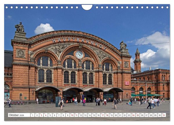 Produktbild: Ansichten von Bremen und Bremerhaven (Wandkalender 2026 DIN A4 quer), CALVENDO Monatskalender