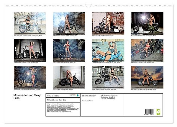 Produktbild: Motorr&auml;der und Sexy Girls (Wandkalender 2026 DIN A2 quer), CALVENDO Monatskalender