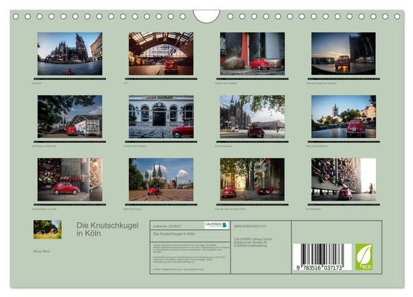 Produktbild: Die Knutschkugel in K&ouml;ln (Wandkalender 2026 DIN A4 quer), CALVENDO Monatskalender