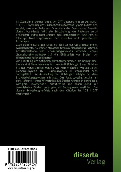 Produktbild: Anwendung der CT-Schw&auml;chungskorrektur in der Basalgangliendiagnostik: CT-Schw&auml;chungskorrektur vs. Korrektur nach CHANG