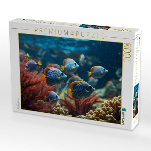 Produktbild: CALVENDO Puzzle Blau und Orange | 1000 Teile Lege-Gr&ouml;&szlig;e 64x48cm Foto-Puzzle f&uuml;r gl&uuml;ckliche Stunden