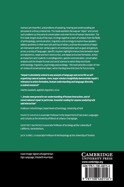 Produktbild: Conversational Repair and Human Understanding